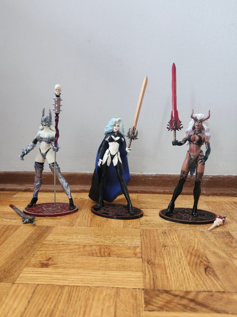 Chaos Comics - Lady Death 1997, Lady Demon 1997, Lady Death 1999 Action Figures